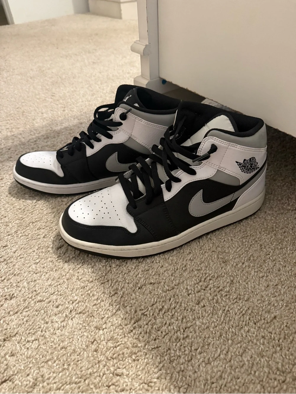 Jordan High Top Sneakers in Black, White, Gray